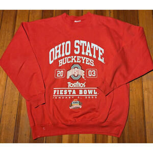 Vintage Ohio State Buckeyes 2003 Fiesta Bowl Crewneck Sweatshirt Size Large